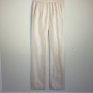 Pull on silk twill pants